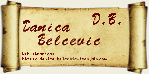 Danica Belčević vizit kartica